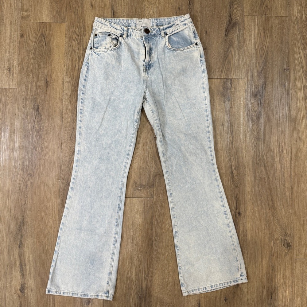 OneTeaspoon Charlie Flares Light Acid Wash High Rise Jeans Size 29 EUC